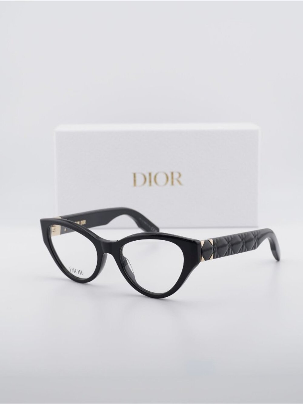 Dior LADY 95.22O B1I 1000 Cat Eye Women Eyeglasses 52mm - Black